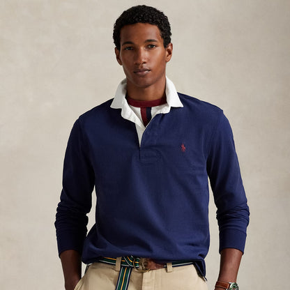 Polo Ralph Lauren The Iconic Rugby Shirt Newport Navy - The Sporting Lodge