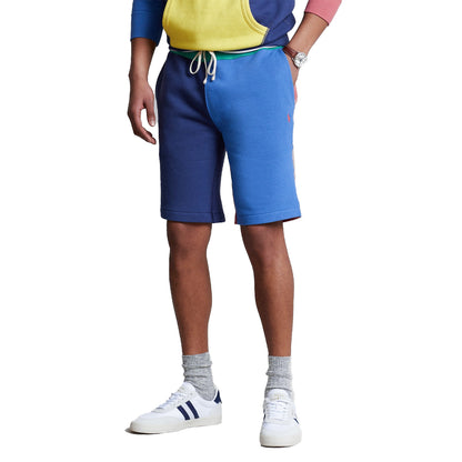 Polo Ralph Lauren The RL Fleece Colour-Blocked Short Light Navy Multi - The Sporting Lodge