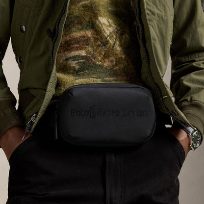Polo Ralph Lauren Tonal Logo Waistpack Black - The Sporting Lodge