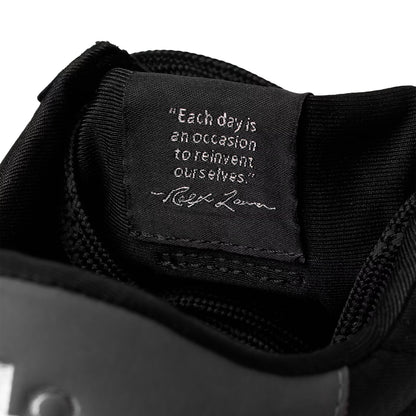 Polo Ralph Lauren Train 89 Nubuck & Oxford Trainer Black / Grey - The Sporting Lodge