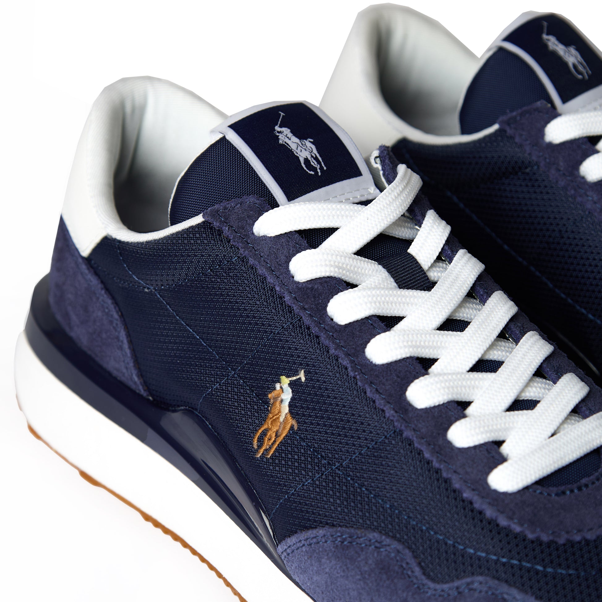 Polo Ralph Lauren Train 89 Suede / Oxford Trainer Navy / Multi PP - The Sporting Lodge