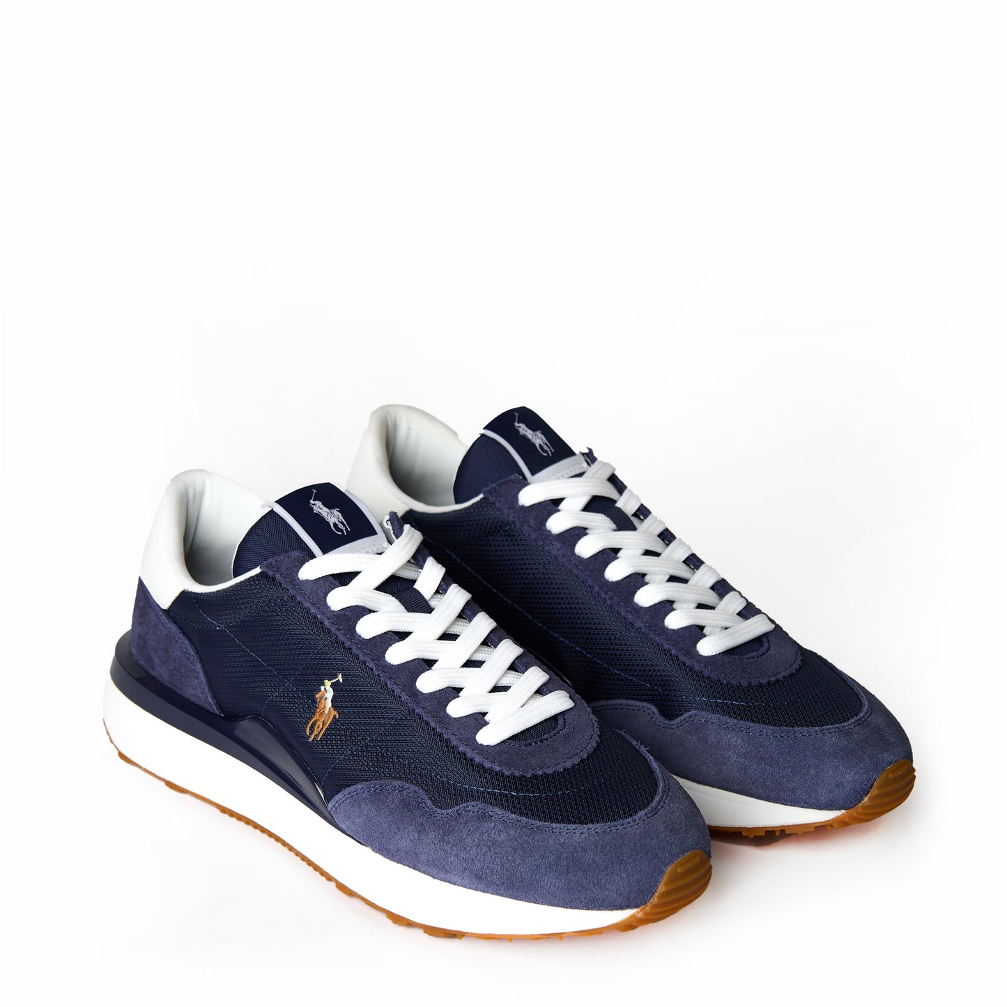 Polo Ralph Lauren Train 89 Suede / Oxford Trainer Navy / Multi PP - The Sporting Lodge