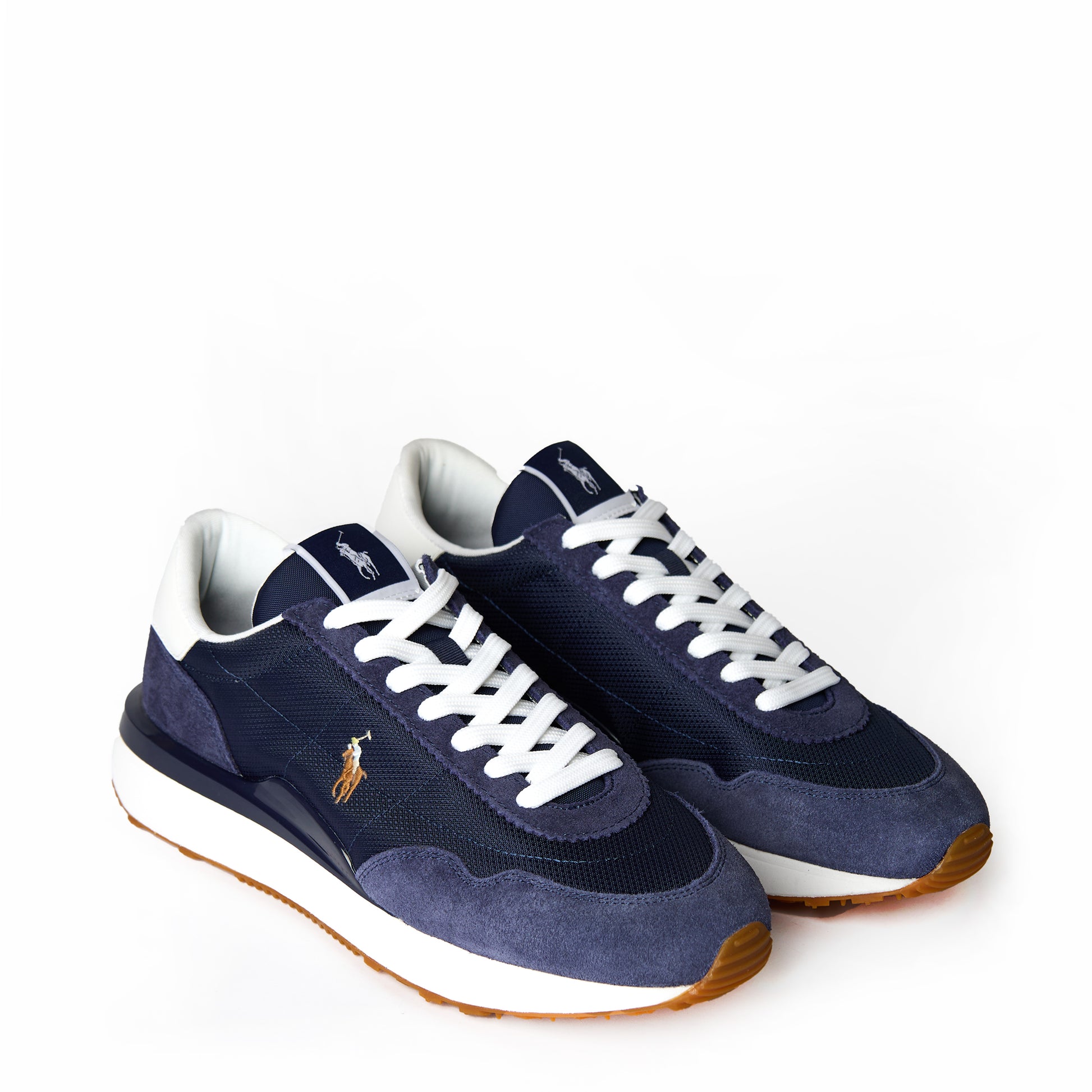 Polo Ralph Lauren Train 89 Suede / Oxford Trainer Navy / Multi PP - The Sporting Lodge