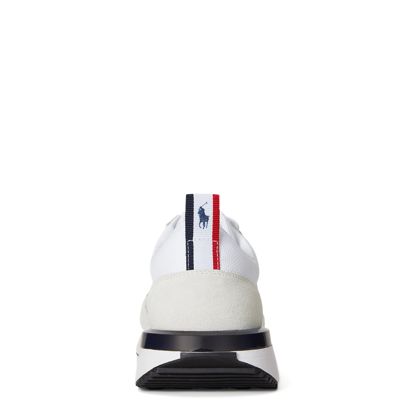 Polo Ralph Lauren Train 89 Suede & Oxford Trainer White / Navy / Red - The Sporting Lodge
