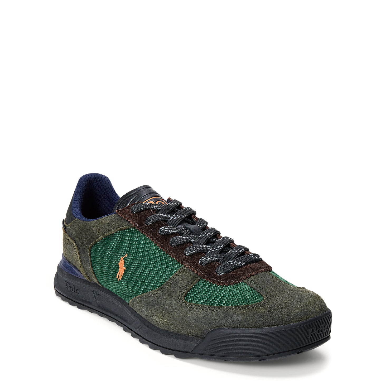 Polo Ralph Lauren Varick Suede Paneled Sneaker New Forest Multi