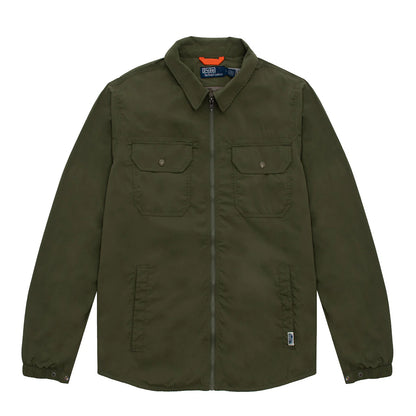Polo Ralph Lauren Water-Repellent Shirt Jacket Dark Sage - The Sporting Lodge