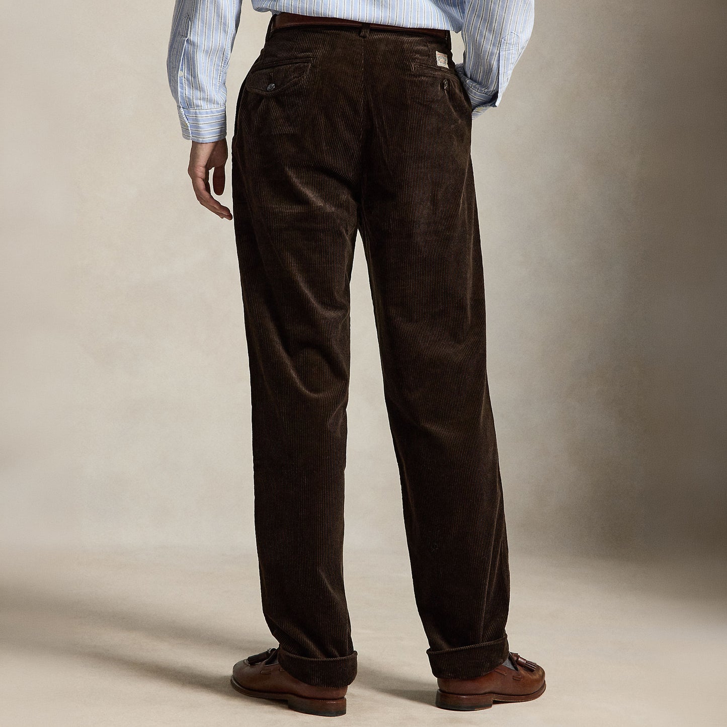 Polo Ralph Lauren Whitman Relaxed Fit Corduroy Trousers Dark Beech