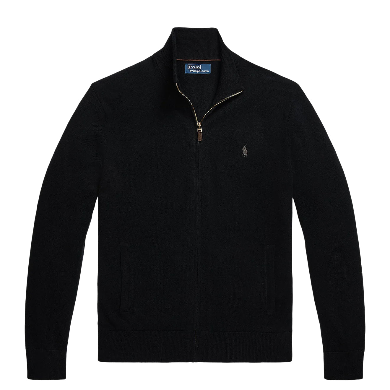 Polo Ralph Lauren Wool Full-Zip Jumper Polo Black