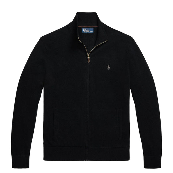 Polo Ralph Lauren Wool Full-Zip Jumper Polo Black – The Sporting Lodge