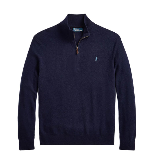 Polo Ralph Lauren Wool Half Zip Pullover Hunter Navy