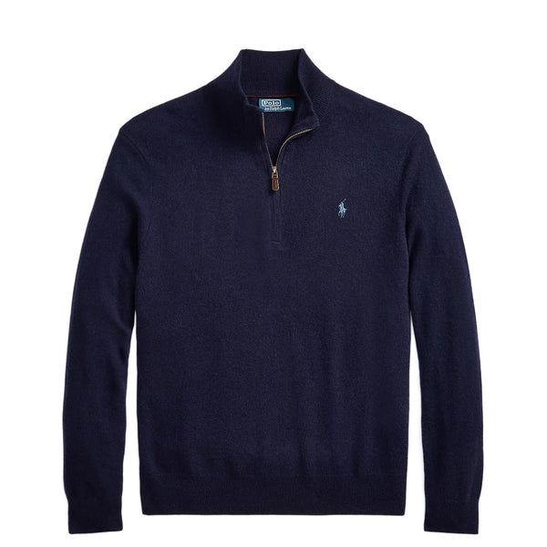 Polo Ralph Lauren Wool Half Zip Pullover Hunter Navy | The