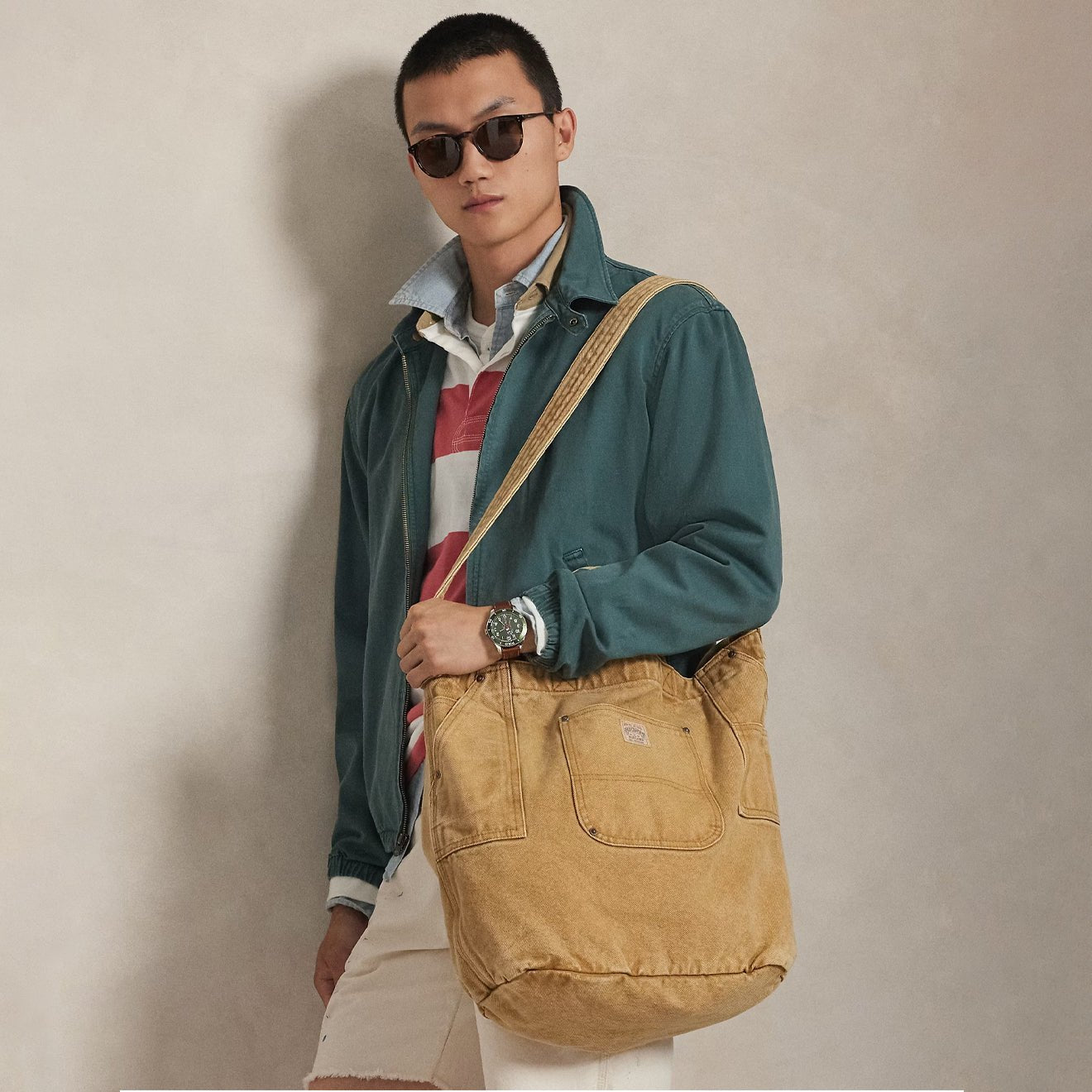 Polo Ralph Lauren Workwear Tote Large Montana Khaki - The Sporting Lodge