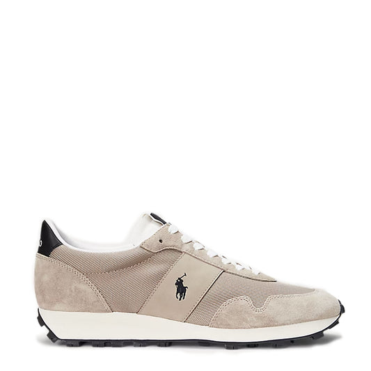 Polo Sport PRL Trail 125 Suede-Panelled Trainer Milkshake / Black - The Sporting Lodge