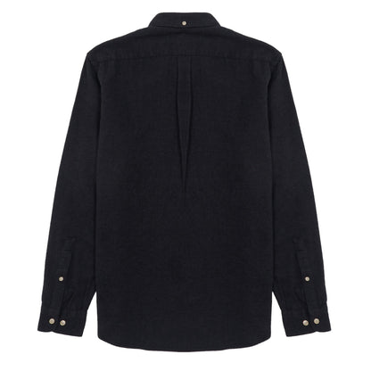 Portuguese Flannel Button Down Teca Shirt Dark Grey-2