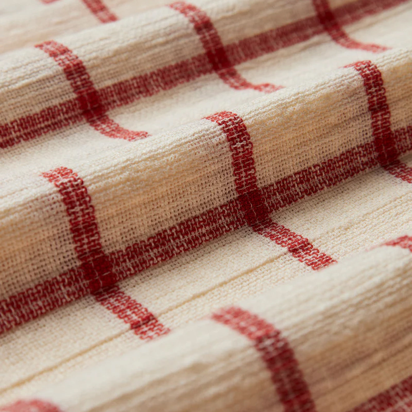 Portuguese Flannel Alvor S/S shirt Red / White