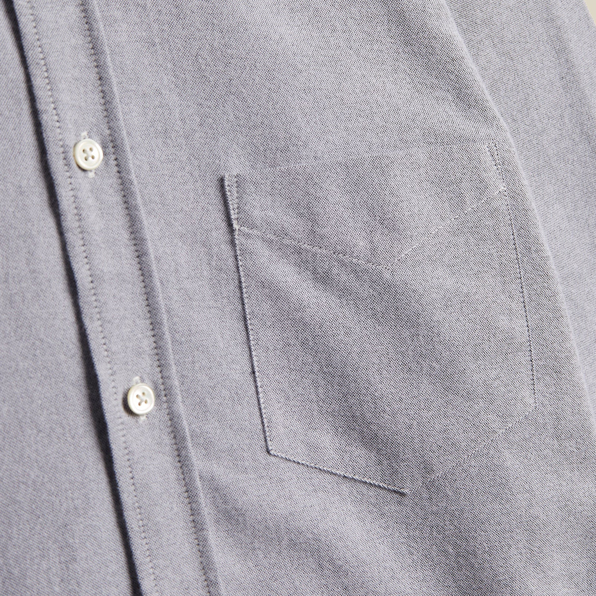 Portuguese Flannel Brushed Oxford Shirt Black