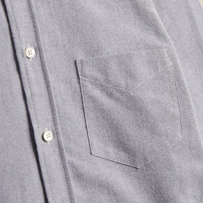 Portuguese Flannel Brushed Oxford Shirt Black