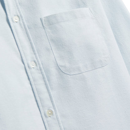 Portuguese Flannel Brushed Oxford Shirt Light Blue - The Sporting Lodge