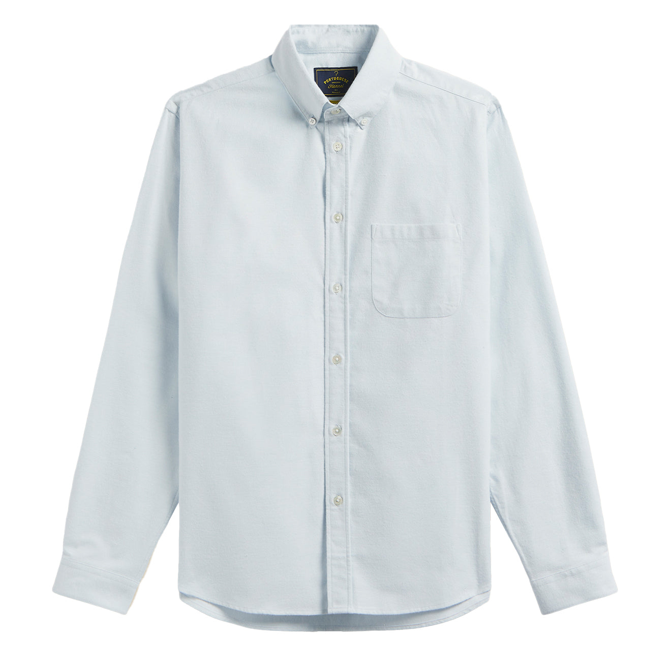 Portuguese Flannel Brushed Oxford Shirt Light Blue - The Sporting Lodge