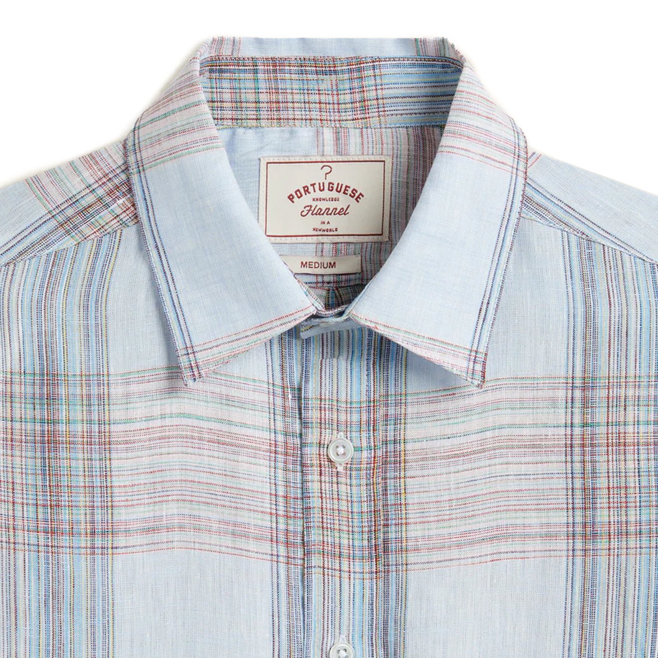 Portuguese Flannel Camile Linen L/S Shirt Light Blue