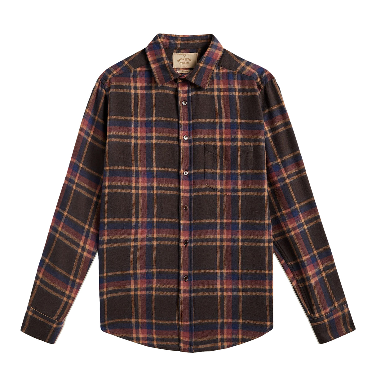 Portuguese Flannel Castor Shirt Brown