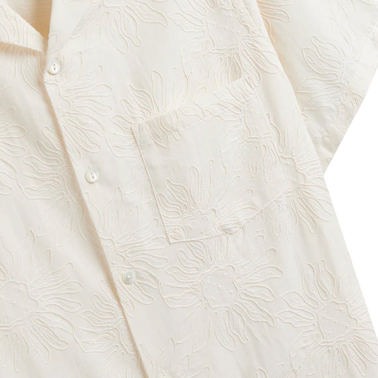 Portuguese Flannel Duke S/S Shirt Cream