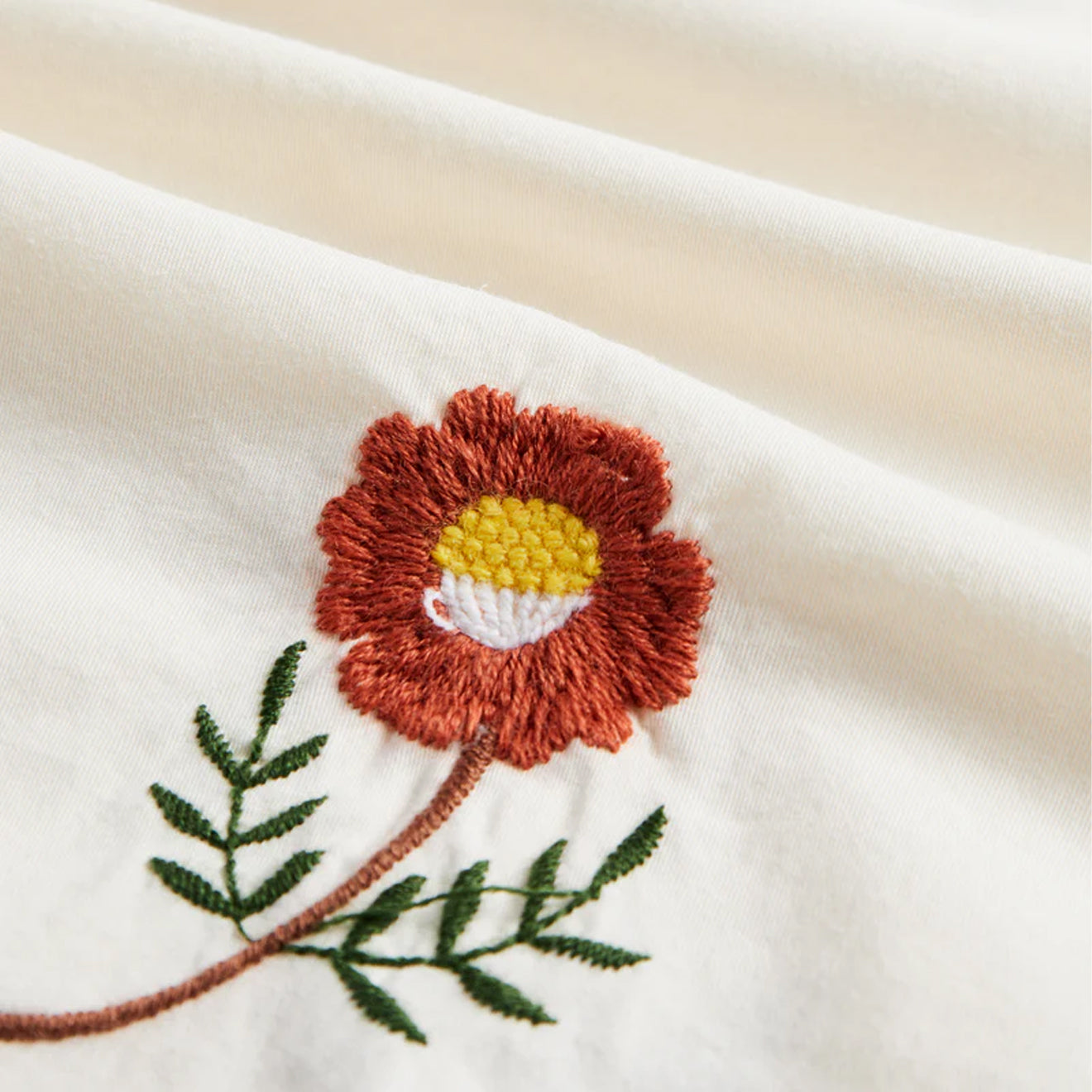 Portuguese Flannel Embroidery Flowers S/S shirt White / Multi
