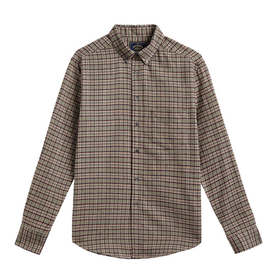 Portuguese Flannel Feno Shirt Brown / Beige