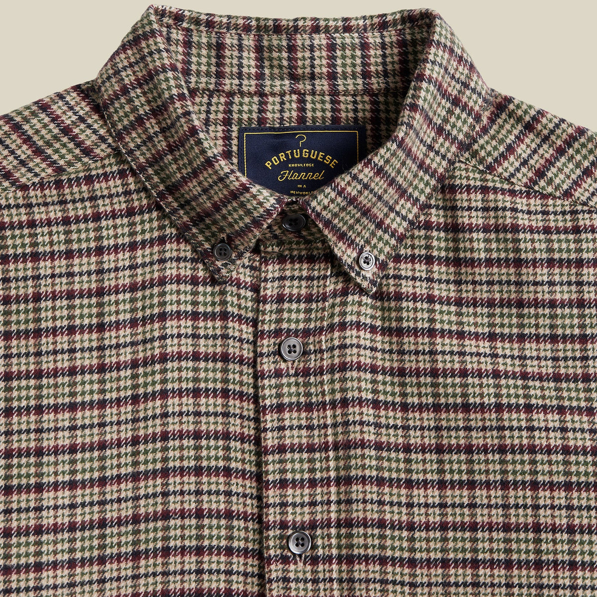 Portuguese Flannel Feno Shirt Brown / Beige