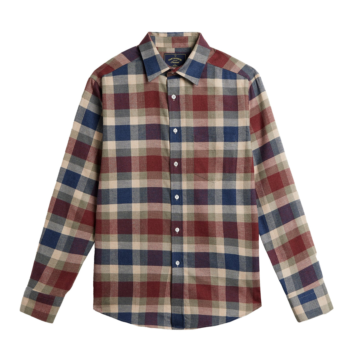 Portuguese Flannel Girona Shirt Blue / Red