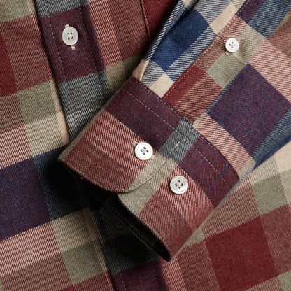 Portuguese Flannel Girona Shirt Blue / Red