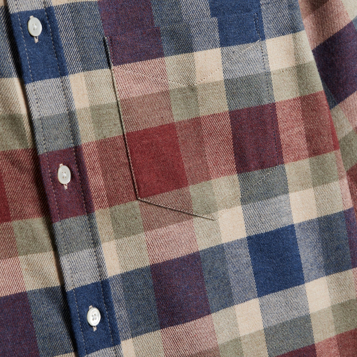 Portuguese Flannel Girona Shirt Blue / Red