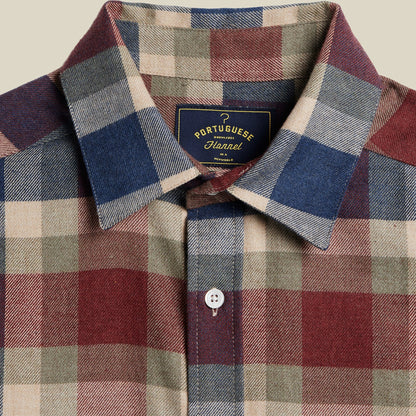 Portuguese Flannel Girona Shirt Blue / Red