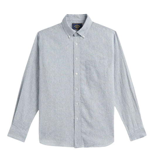 Portuguese Flannel Granular L/S Shirt Blue