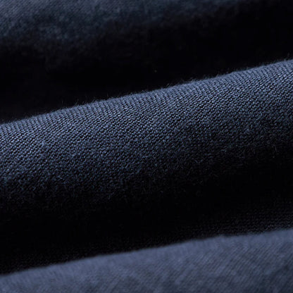 Portuguese Flannel Linen Camp Collar S/S shirt Navy