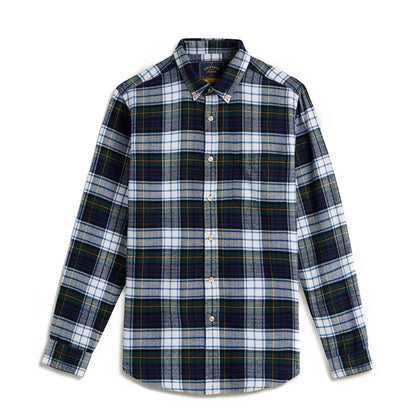 Portuguese Flannel Marao Button Down Green / Blue