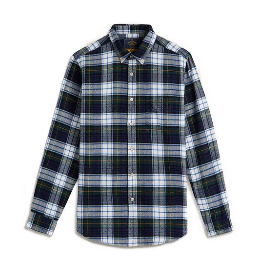 Portuguese Flannel Marao Button Down Green / Blue