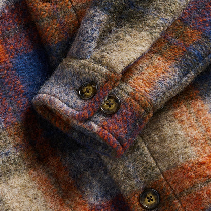 Portuguese Flannel Parker Overshirt Blue - The Sporting Lodge