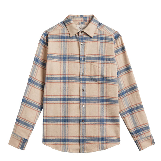 Portuguese Flannel Serena Shirt Cream / Blue