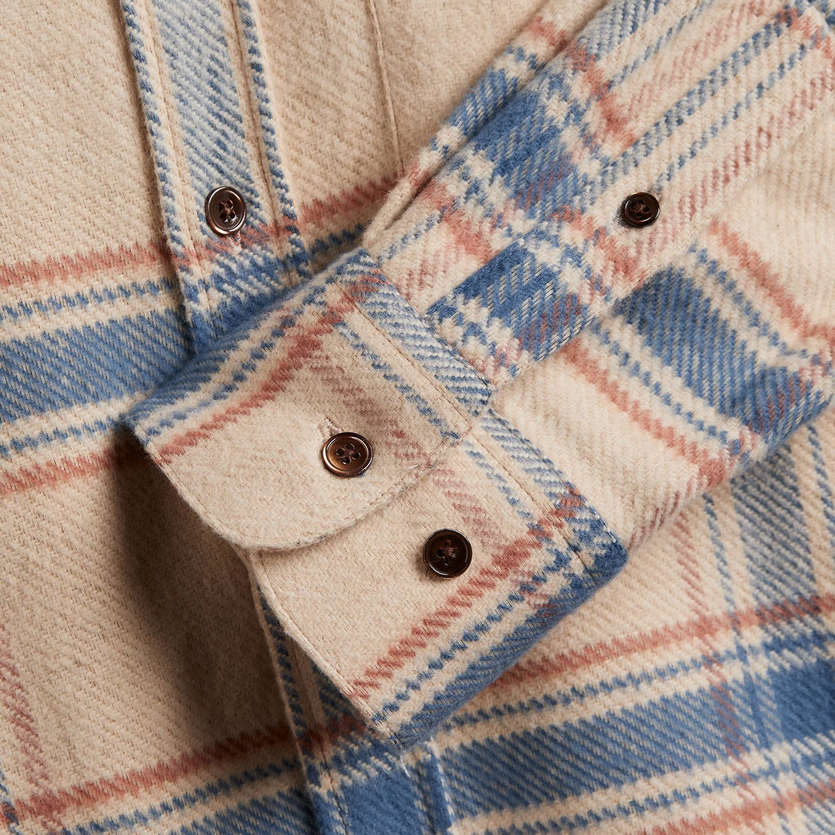 Portuguese Flannel Serena Shirt Cream / Blue