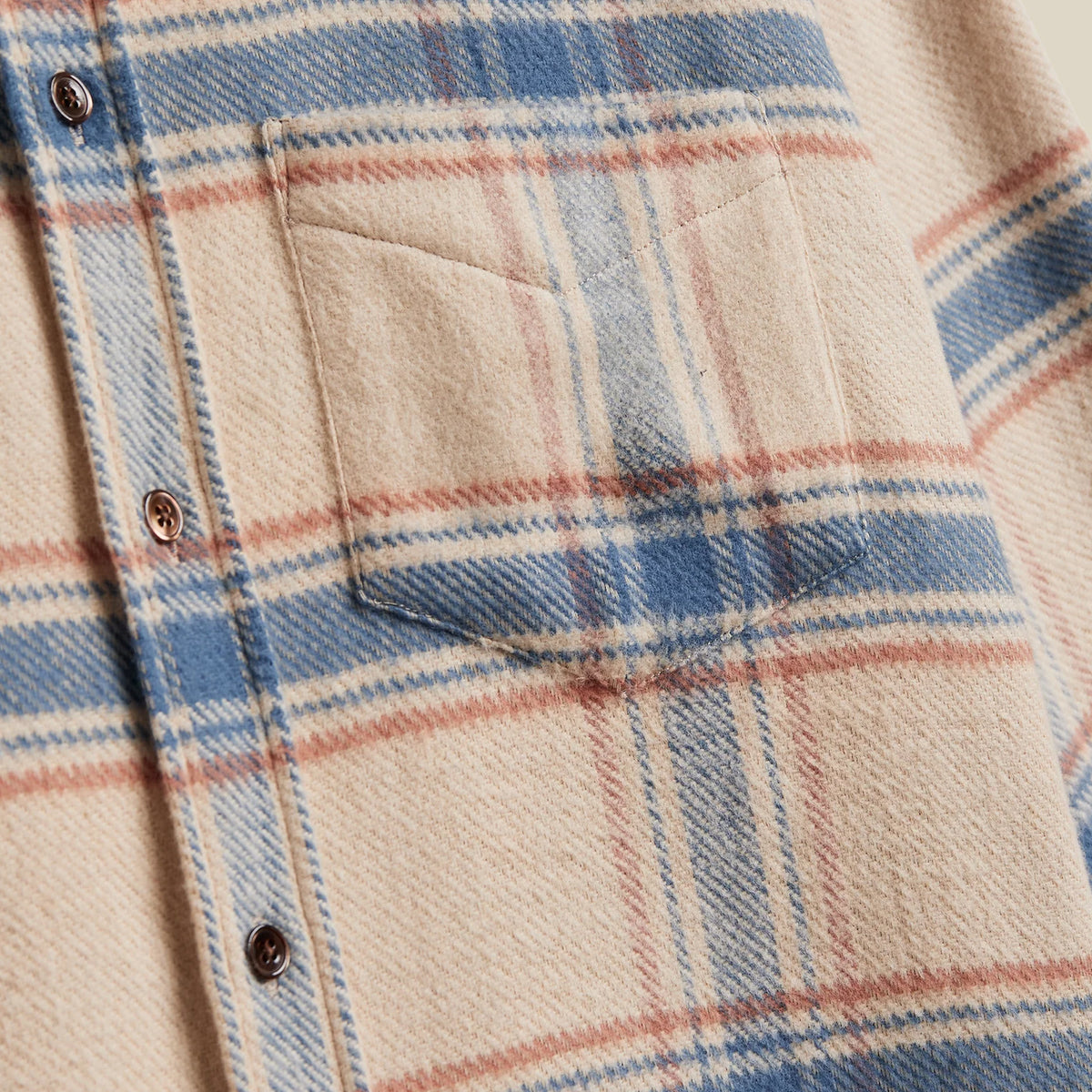 Portuguese Flannel Serena Shirt Cream / Blue