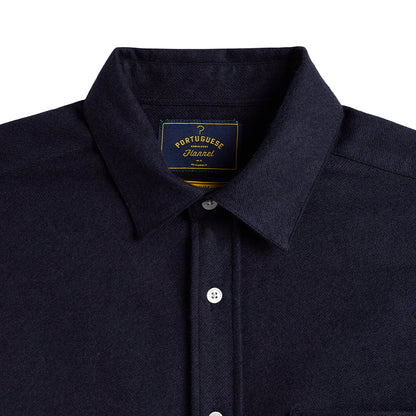 Portuguese Flannel Teca 2.0 Button Down Shirt Navy