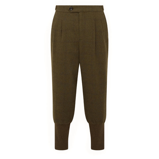 Purdey 2 Pleat Tweed Breeks With Storm Cuff Fredrick Box Check