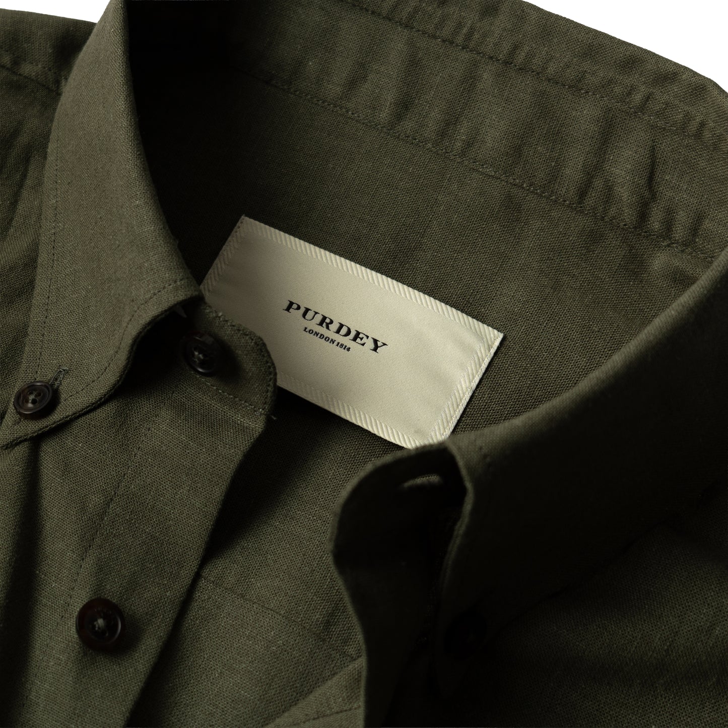 Purdey Button Down Collar With Chest Pocket Shirt Fern - The Sporting Lodge