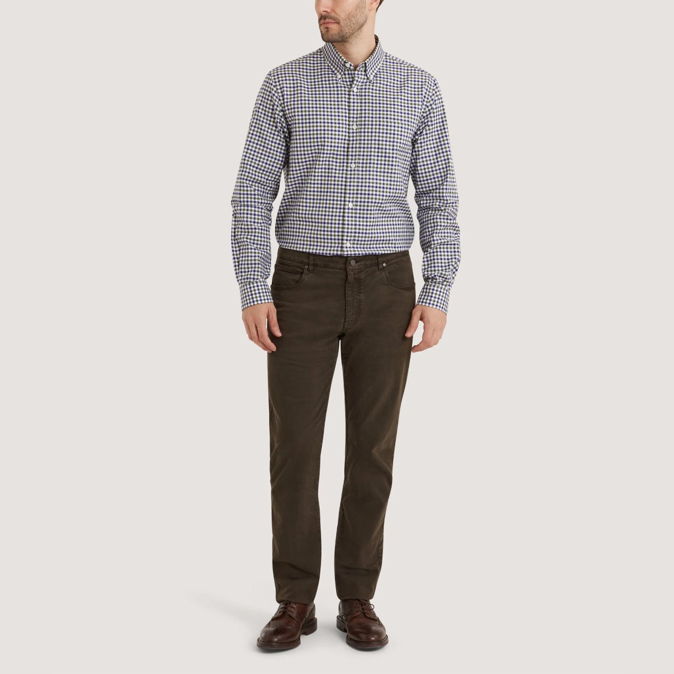 Purdey Button Down Collar With Chest Pocket Shirt Forest Green - The Sporting Lodge