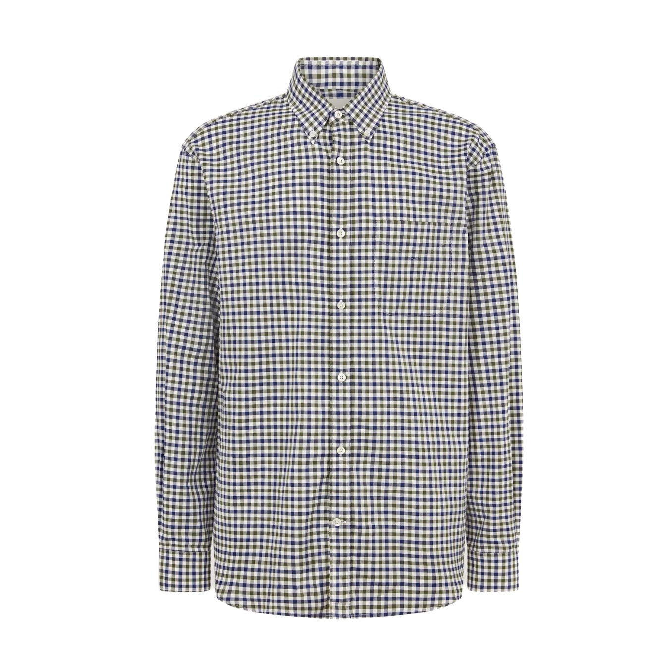 Purdey Button Down Collar With Chest Pocket Shirt Forest Green - The Sporting Lodge