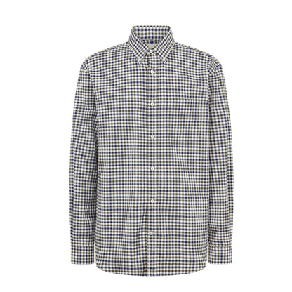 Purdey Button Down Collar With Chest Pocket Shirt Forest Green - The Sporting Lodge