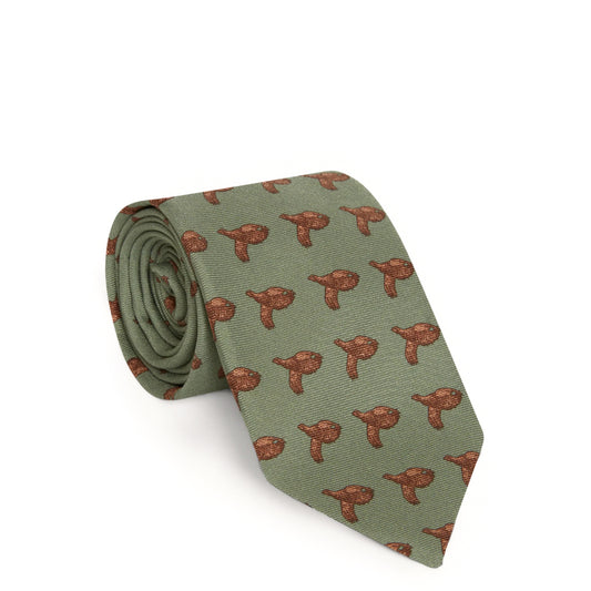 Purdey Flying Grouse Tie Silver - The Sporting Lodge