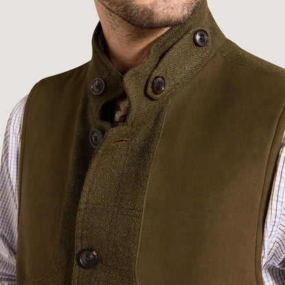 Purdey Hi-Collar Tweed Shooting Vest Fredrick Box Check