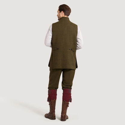 Purdey Hi-Collar Tweed Shooting Vest Fredrick Box Check